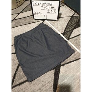 I.N.C. navy blue mini skirt size 4 petite *